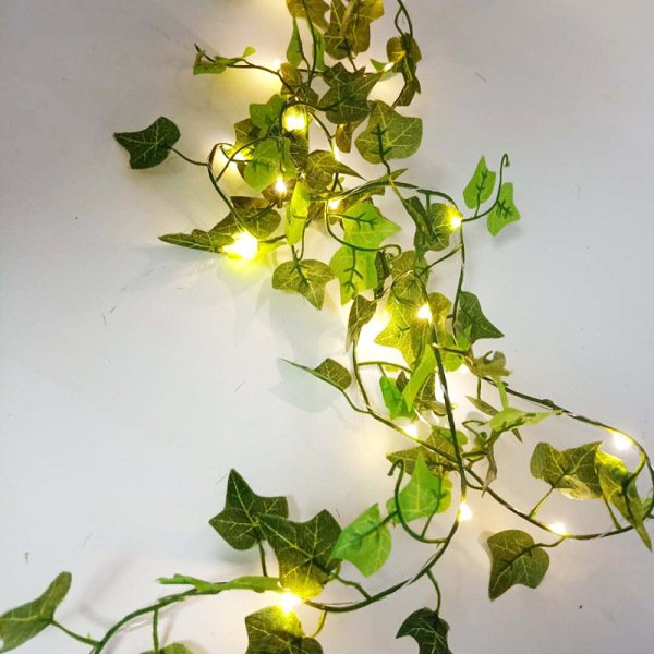 Artificial Ivy Leaf Decorative Vine LED Light 5 Meter 50 Lights